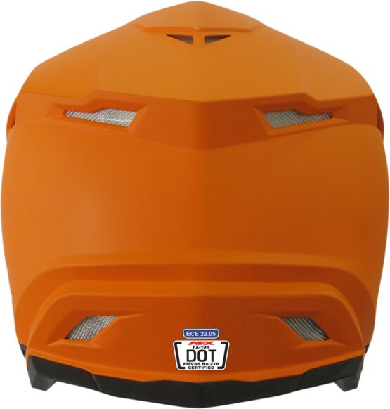 FX-19R Full Face Offroad Helmet Matte Orange Small - Image 2