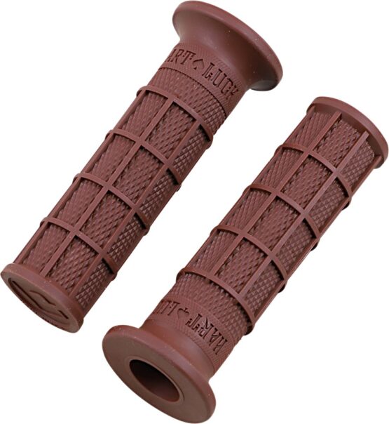 ODI Hart-Luck Full Waffle Slip-On Grips Brown 1in V-Twin