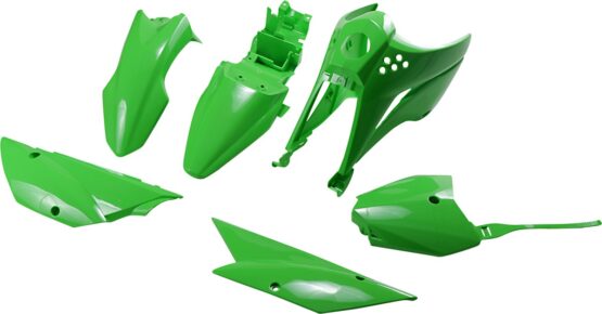 UFO Complete Plastic Kit Green Fits Kawasaki KLX110