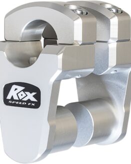 Rox Speed FX Pivoting Handlebar Risers 2in Clear Anodized 1-1/8in