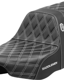 Saddlemen Pro Series SDC Performance Seat White Stitch FLT/FLH 2023-2024