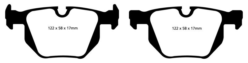 EBC Bluestuff Rear Brake Pads Semi-Metallic DP51588NDX Fits 06-12 BMW 335i 3.0T - Image 3