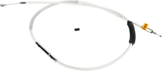 Barnett High-Efficiency Black Vinyl Clutch Cable +3in For Dyna Wide Glide/Street Bob