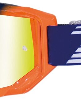 3200 Blue / Orange Venom OTG Goggles - Yellow Dual Mirrored Lens