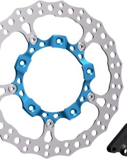 Left Side 14" Full Floating Rotor w/ Bracket Blue