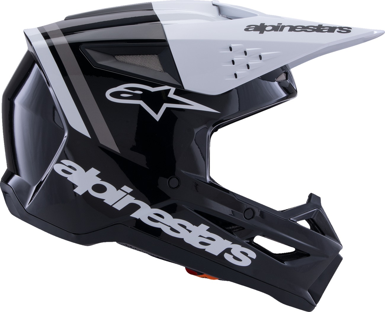 Alpinestars SM3 Radium Helmet Gloss Black/White/Gray XL - Image 4