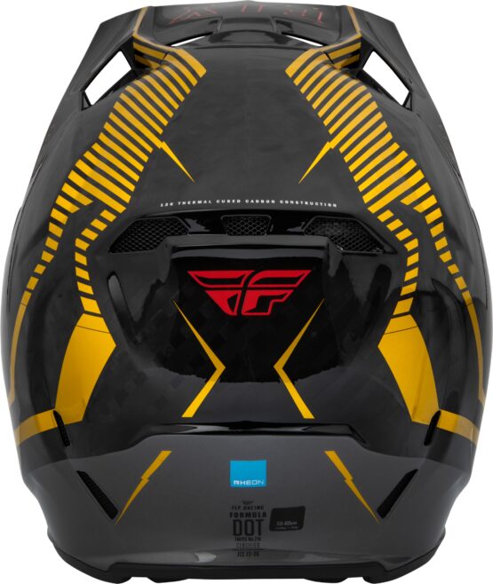 Fly Racing Formula Carbon Tracer Helmet Gold/Black XS - Image 3