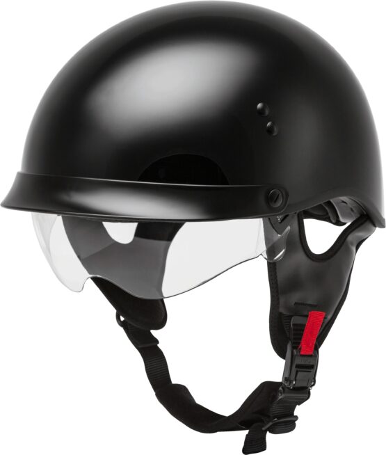GMAX HH-65 Full Dressed Half Helmet Black Medium - Image 4