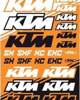 Factory Effex KTM SX Sticker Sheet Graphic Kit, Orange