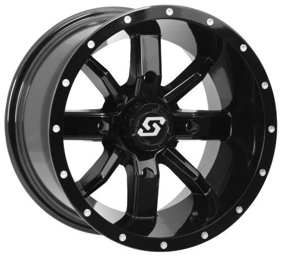 Sedona Hollow Point Wheel 14x8 4/156 4+4 0mm Black