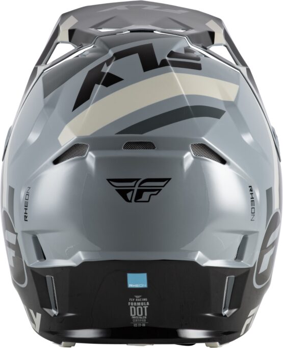 Fly Racing Formula CP Seal Helmet Black/Grey/Light Grey XL - Image 3