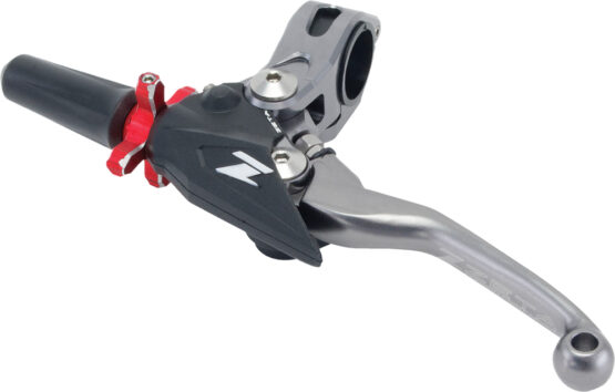 ZETA Pivot Perch Forged Clutch Lever 3-Finger Titanium/Red