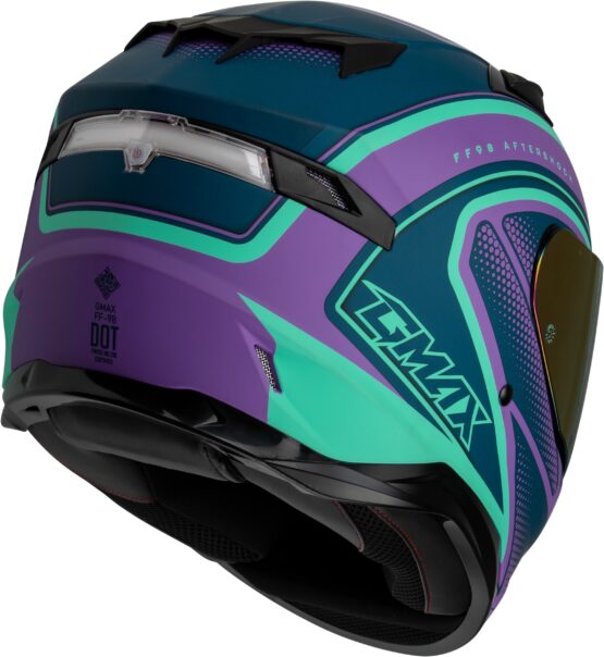 GMAX FF-98 Aftershock Full Face Helmet Matte Purple/Blue Large - Image 3