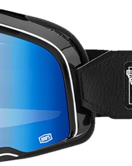 100% Barstow Goggle Blue Mirror Lens Black Vahna White Adult