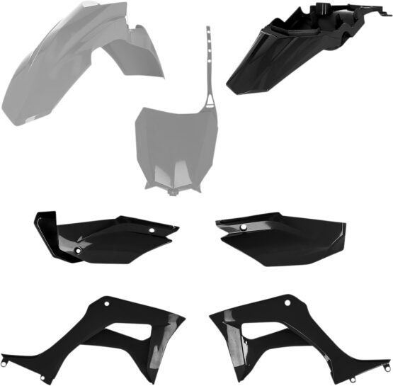 Acerbis Full Plastic Kit - Black & Gray