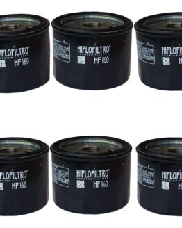 HF160 Oil Filter - Black - 6 Pack