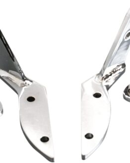 Adjustable Bolt-On Highway Bar Footpeg Mounts - Chrome