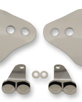 Memphis Shades Ghost Handguards Gloss White For Harley Touring/Trike