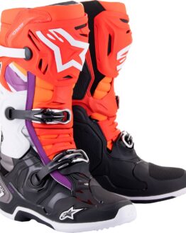 Alpinestars Tech 10 Boots Black/Red/Orange/White US 11