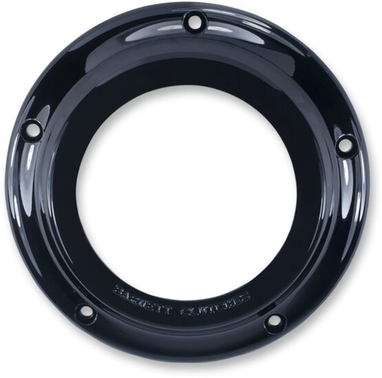 Barnett Scorpion Derby Cover Black/Clear Narrow Primary 5-Hole For Harley Touring