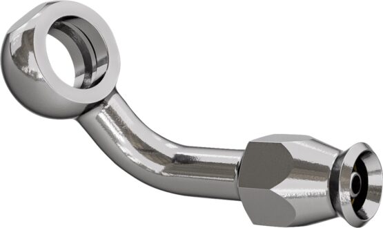 Goodridge 70 Degree Banjo Adapter Silver Stainless Steel