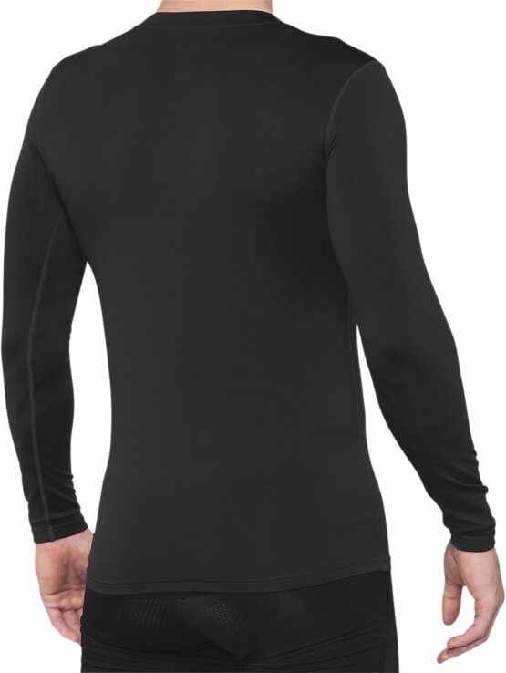 100% Men's Basecamp Long Sleeve Base Layer Black Size S - Image 2