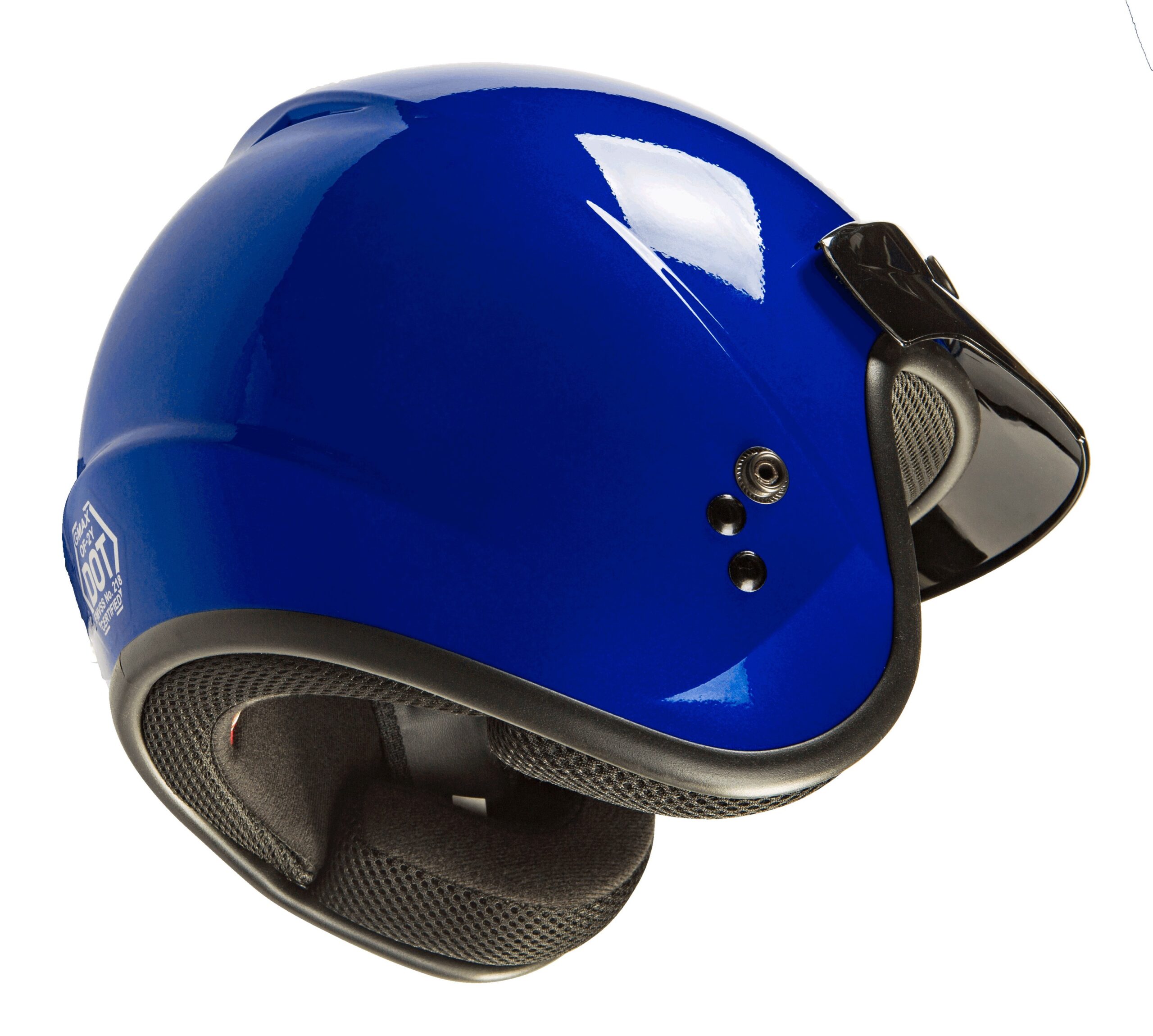 GMAX Youth OF-2Y Open Face Helmet Blue Gloss YM - Image 5