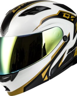 GMAX MD-01 Volta Modular Helmet White/Gold/Black Medium