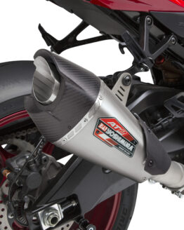 Yoshimura AT2 Street Slip-On Exhaust Stainless Steel Silver Fits 17-24 GSXR1000