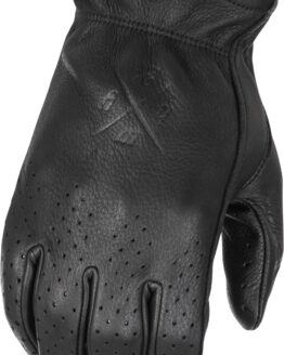 Highway 21 Louie Perforated Gloves Black Small Men's