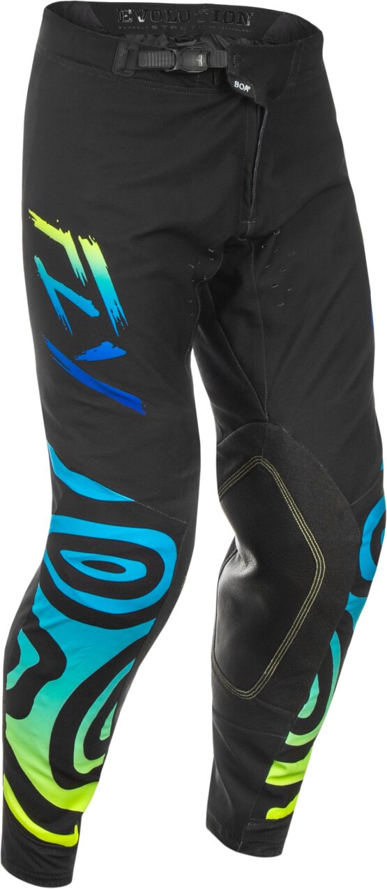 Fly Racing Evolution DST Zen Pants Black/Blue/Hi-Vis Size 34