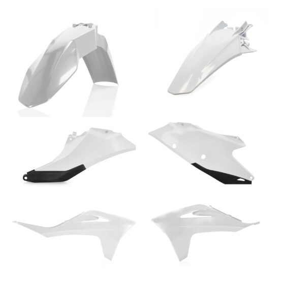 Acerbis Standard Plastic Kit Black/White For Gas Gas MC EX Models