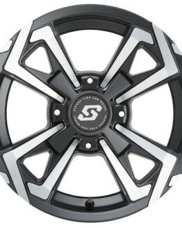 Sedona Riot Wheel 14x7 4+3 Satin Machined Black 4/156 Bolt Pattern