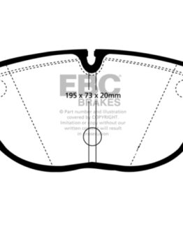 EBC Bluestuff Front Brake Pads Semi-Metallic Set Fits 04-06 Audi TT Quattro 3.2