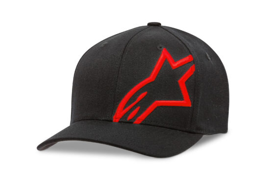 Alpinestars Corp Shift 2 Curved Brim Hat Black/Red S/M