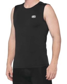 100% Basecamp Sleeveless Base Layer Black XL
