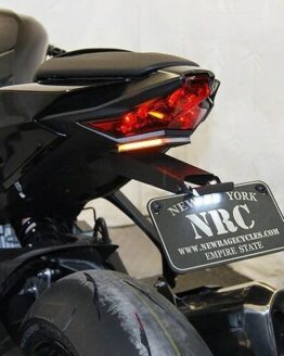 New Rage Cycles Fender Eliminator Kit Black Fits 20-24 Kawasaki ZX-10R