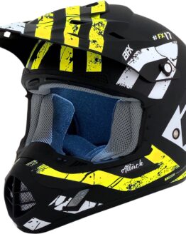AFX FX-17 Attack MX Helmet Matte Yellow Black Adult Medium