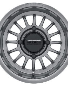 411 Bead Grip Wheel 15x7 / 5+2/38mm Offset / 4x136 / 106.25mm CB Gloss Titanium