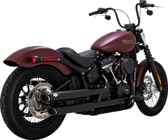 18-22 Harley Davidson Softail Twin Slash S/OS PCX Slip-On Exhaust - Black - Image 3