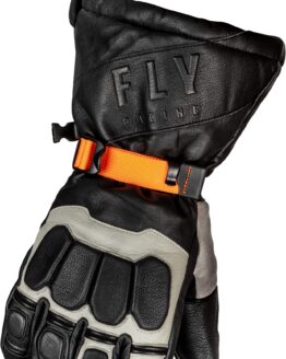 Fly Racing Glacier Gloves Black/Grey/Orange, Small