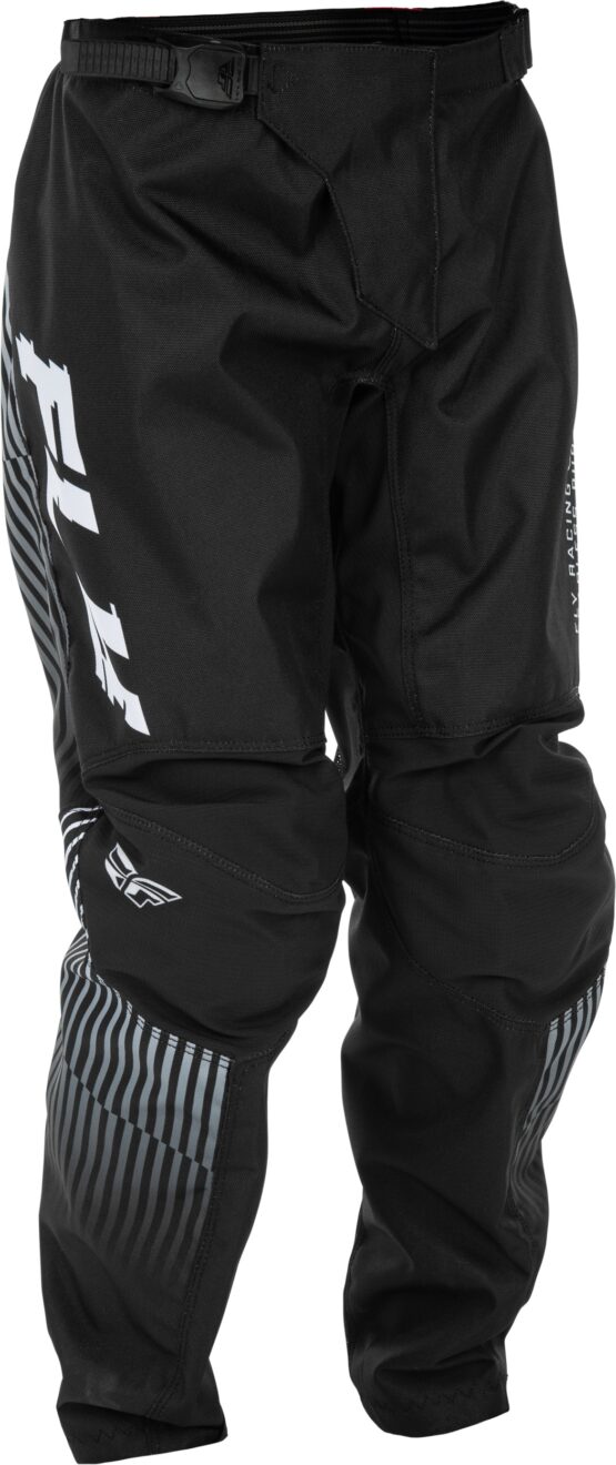 Fly Racing F-16 Youth Pants Black/White Size 22