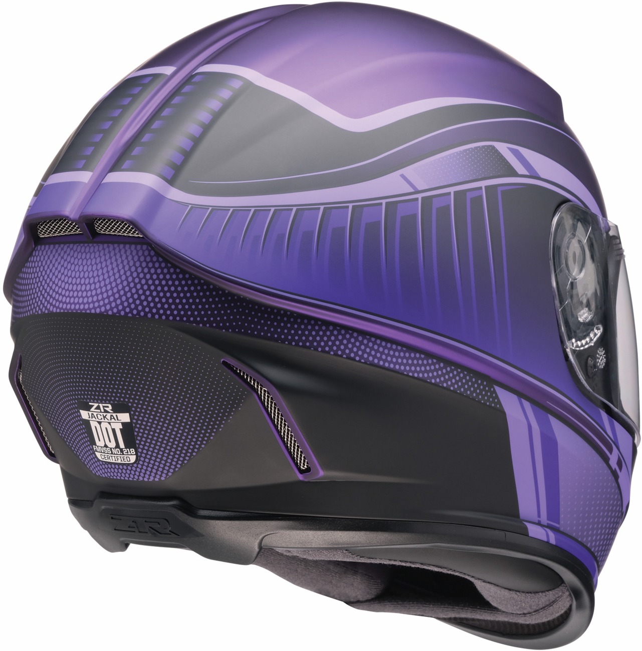 Z1R Jackal Dark Matter Helmet Purple Medium - Image 3