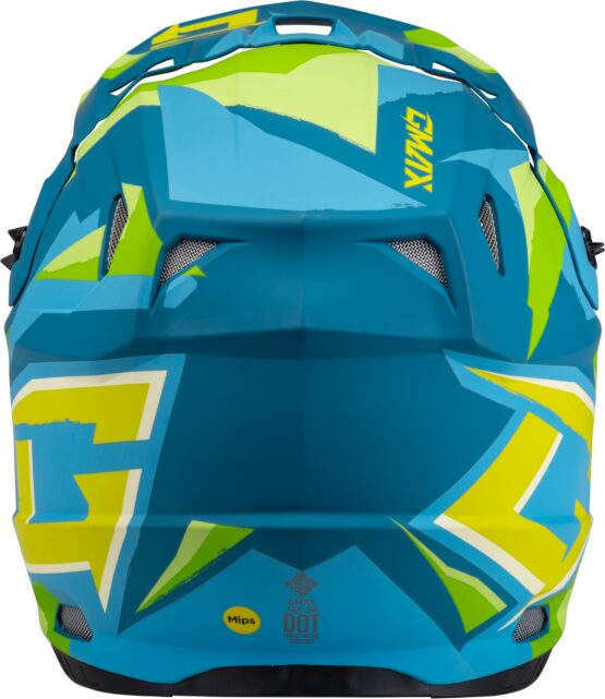 GMAX MX-96 Splinter Helmet Matte Blue/Green 2X-Large - Image 3