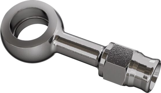 Goodridge Straight Banjo Adapter M12 Stainless Steel Silver