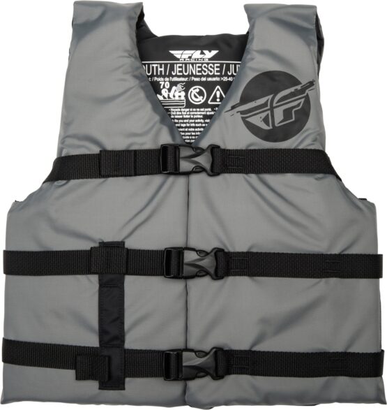 Fly Racing Youth Flotation Vest Grey/Black Unisex