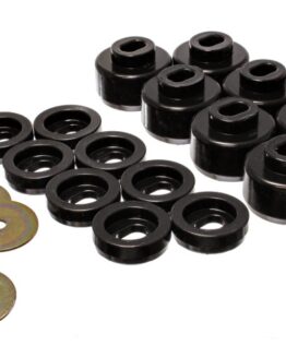 Black Body Mount Set Fits 99-06 Silverado C1500/K1500, 01-06 C2500/K2500