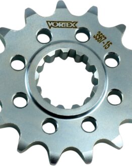 Vortex Steel Front Sprocket 525 15T Silver For Yamaha MT-07 MT-09 MT-10 R1
