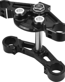 Hawg Halters Dominator Track Style Triple Tree Black 49mm For Harley FL Touring