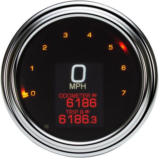 Dakota Digital MLX Series Gauges Chrome Fatbob Speed/Tach MLX-2000 - Image 2